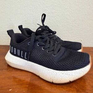 Nobull Journey Black White Running Shoes Women's 6.5 Mesh Gym Trainer Sneakers